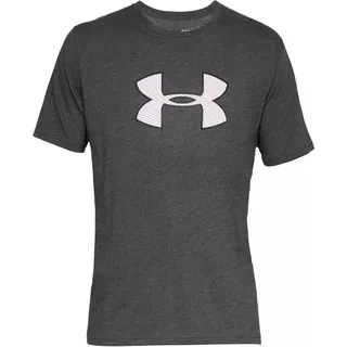 Men’s T-Shirt Under Armour Big Logo SS - Charcoal Medium Heather - Charcoal Medium Heather