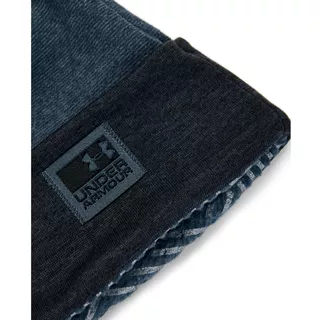 Pánský kulich Under Armour CGI Fleece Beanie - Black - Mechanic Blue