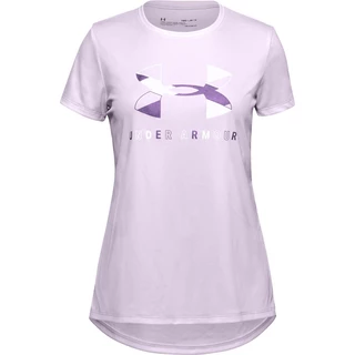 Girls’ T-Shirt Under Armour Tech Graphic Big Logo SS - Eclectic Pink - Crystal Lilac