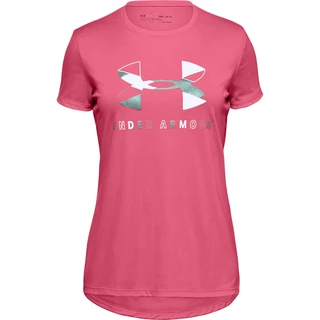 Girls’ T-Shirt Under Armour Tech Graphic Big Logo SS - Eclectic Pink - Pink Lemonade