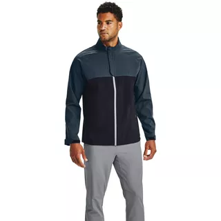 Pánska nepremokavá bunda Under Armour Stormproof Golf Rain Jacket - Black