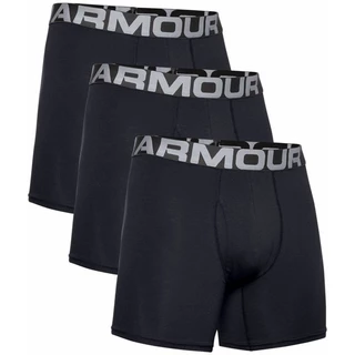 Men’s Boxer Jocks Under Armour Charged Cotton 6in – 3-Pack - Mod Gray - Black