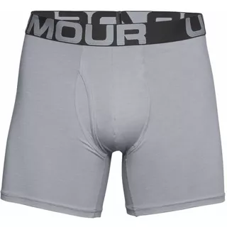 Boxerky Under Armour Charged Cotton 6in 3ks - Mod Gray