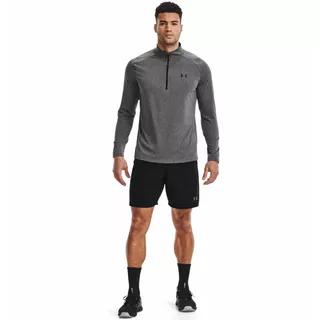 Pánske tričko Under Armour Tech 2.0 1/2 Zip - Black /  / Charcoal - Carbon Heather