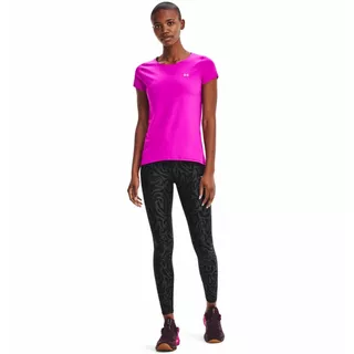 Dámske tričko Under Armour HG Armour SS - Black - Meteor Pink