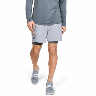 Pánske kraťasy Under Armour Qualifier 2-in-1 Short - Mod Gray