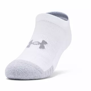 Dětské kotníkové ponožky Under Armour Youth Heatgear NS 3 páry - White