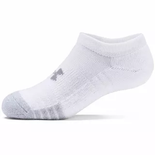 Dětské kotníkové ponožky Under Armour Youth Heatgear NS 3 páry - White