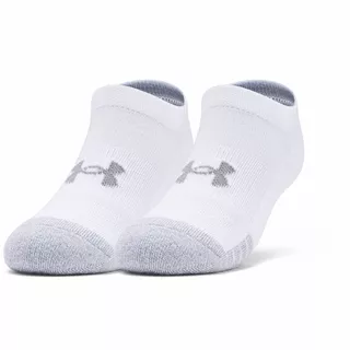 Dětské kotníkové ponožky Under Armour Youth Heatgear NS 3 páry - White