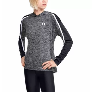 Under Armour Tech Twist Grafik Damen  Hoodie - Halo Gray - schwarz