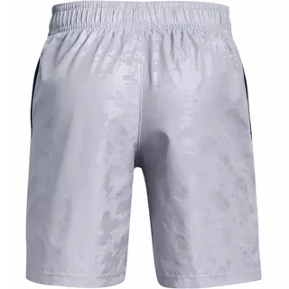 Pánské kraťasy Under Armour Woven Emboss Shorts - Concrete/Phoenix Fire