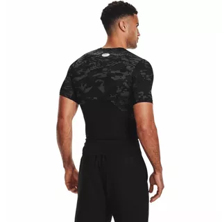 Men’s Compression T-Shirt Under Armour HG Armour Camo Comp SS - Black