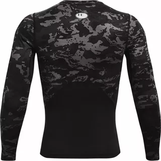 Men’s Compression T-Shirt Under Armour HG Armour Camo Comp LS - Black