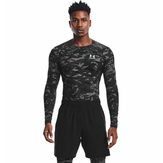 Pánske kompresné tričko Under Armour HG Armour Camo Comp LS - XXL