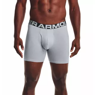 Boxerky Under Armour Charged Cotton 6in 3ks - Mod Gray