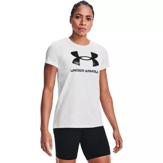 Dámske tričko Under Armour Live Sportstyle Graphic SSC - White