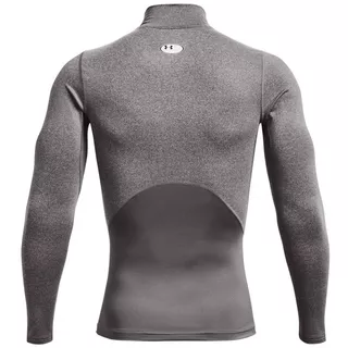 Men’s Compression T-Shirt Under Armour ColdGear Mock - Charcoal Light Heather