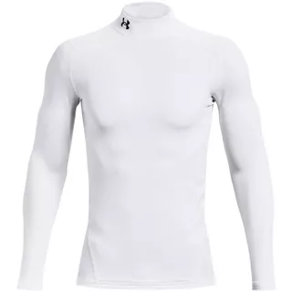 Men’s Compression T-Shirt Under Armour ColdGear Mock - Midnight Navy - White