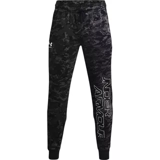 Pánske tepláky Under Armour Rival FLC Camo Script JGR