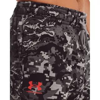 Pánske tepláky Under Armour Rival FLC Camo Script JGR - Concrete