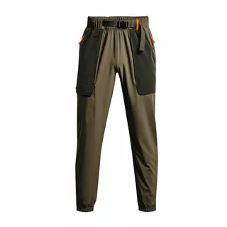 Pánské workoutové kalhoty Under Armour Rush Woven Tear Away Pant - Green