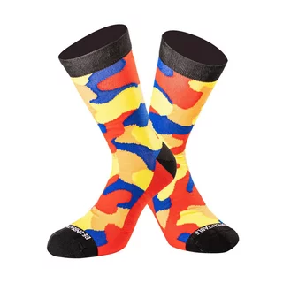 Ponožky Undershield Camo Short žltá/červená/modrá