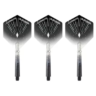 Dart Shafts & Flights Unicorn Gripper 4 Elements Combo - Black Icestorm - Black Icestorm