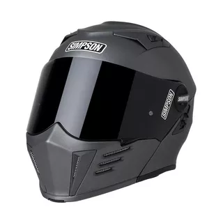 Motorcycle Helmet Simpson Darksome Silver