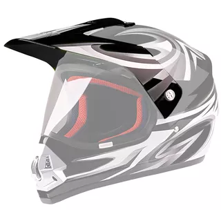 Replacement Visor for WORKER V340 Helmet - CAT-rumena - črna-grafike