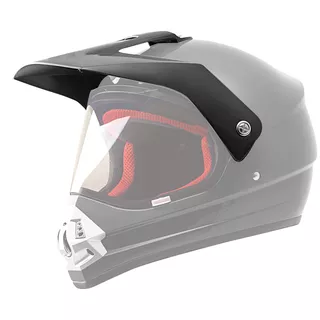 Replacement Visor for WORKER V340 Helmet - Red and Graphics - Black