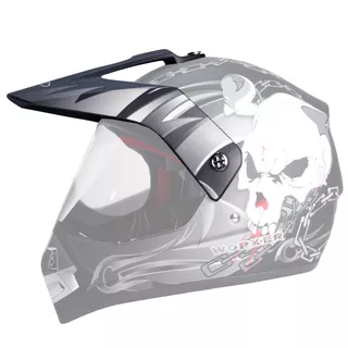 Replacement Visor for WORKER V340 Helmet - Red and Graphics