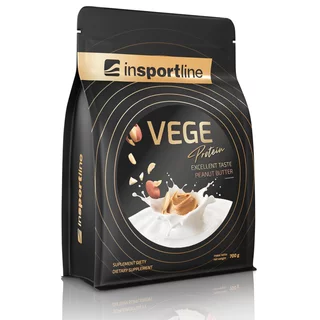 Doplněk stravy inSPORTline VEGE Protein 700g - arašídové máslo