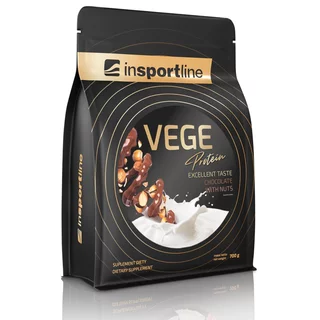 Białko wegańskie roślinne inSPORTline VEGE Protein czekolada z orzechami 700g