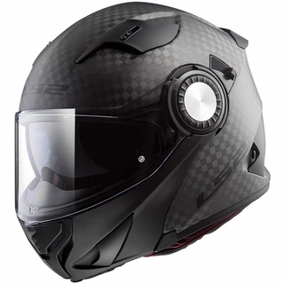 Flip-Up Motorcycle Helmet LS2 FF313 Vortex - Solid Carbon