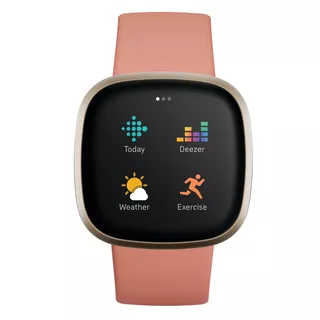 Inteligentné hodinky Fitbit Versa 3 Pink Clay/Soft Gold Aluminum