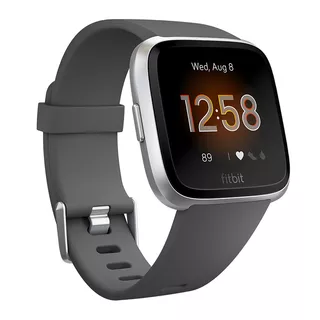 Chytré hodinky Fitbit Versa Lite Charcoal/Silver Aluminum