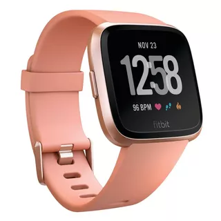 Chytré hodinky Fitbit Versa Peach/Rose Gold Aluminum