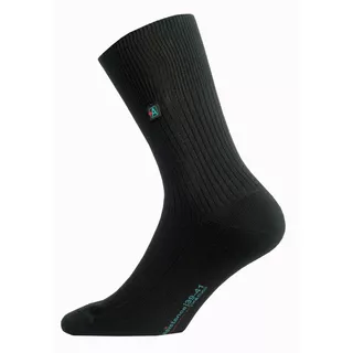 Herrensocken ASSISTANCE - ohne Elastan - schwarz - schwarz