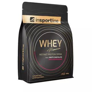 Protein inSPORTline WHEY Premium 700g - bílá čokoláda s malinami