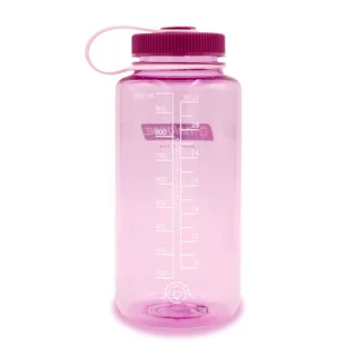 Outdoor Water Bottle NALGENE Wide Mouth Sustain 1 L - Gray w/Blue Cap