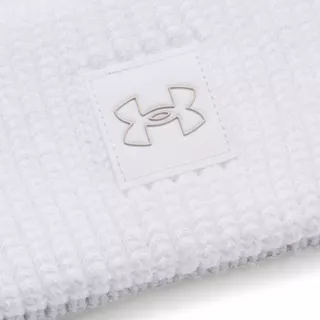 Women’s Pom Beanie Under Armour Halftime Ribbed - White