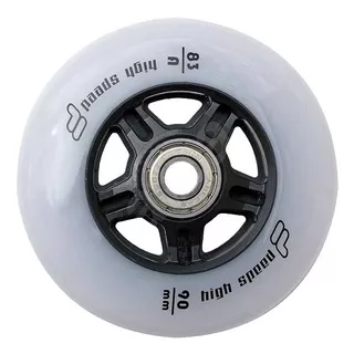 Inline Wheels Fila 90 mm/83A w/ ABEC 9 Bearings & 8mm Spacer – 8-Pack