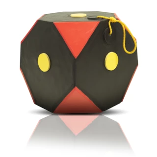 Felakasztható kocka céltábla Yate Cube Polimix 30x30x30cm fekete-piros