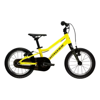 Dětské kolo Kross Liftie 14" - model 2025 - žlutá / černá / matný