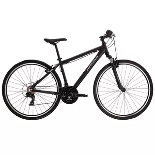 Pánsky crossový bicykel Kross Evado 1.0 28" - model 2022 - grafitová/červená - čierna/grafitová