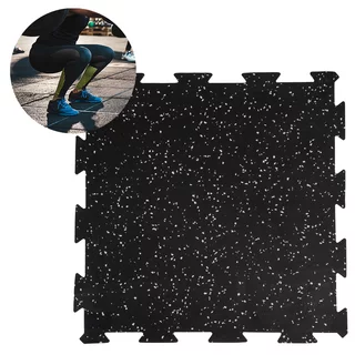 Mata ochronna pod sprzęt inSPORTline Puzeko 50x50x1 cm - Czarno-szary