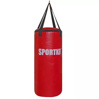 Dziecięcy worek bokserski SportKO MP5 29x75 cm / 12 kg - Czarny - Czerwony