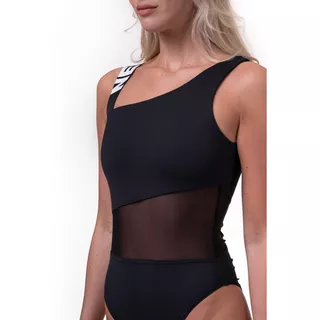 Dámské jednodílné plavky Nebbia One Shoulder Sporty 559 - Black