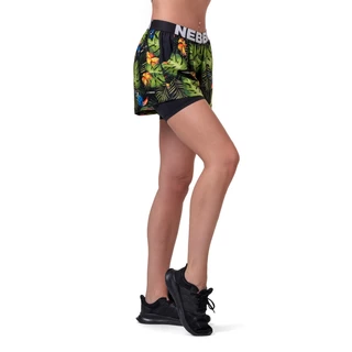Women’s Shorts Nebbia High-Energy Double Layer 563 - Jungle Green