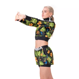 Dámská bunda Nebbia High-Energy Cropped Jacket 564 - Jungle Green